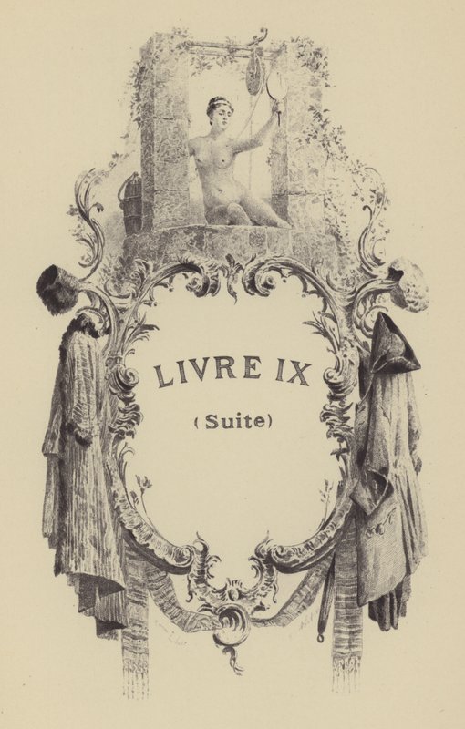 Illustration til bog IX af Jean-Jacques Rousseaus bekendelser (gravering) af Maurice Leloir