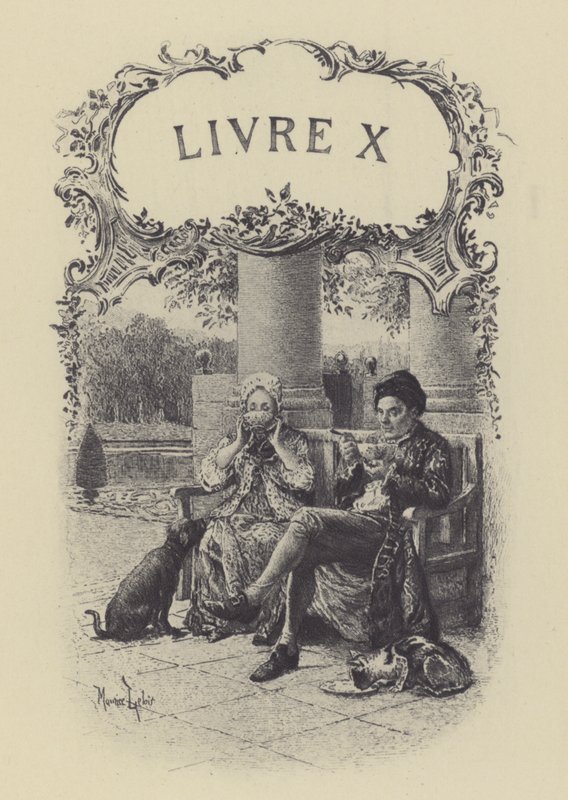 Illustration til bog X af Jean-Jacques Rousseaus bekendelser (gravering) af Maurice Leloir