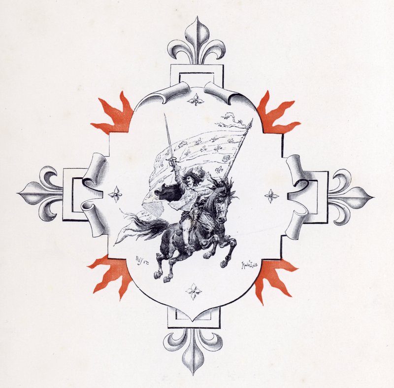 Illustration til De tre musketerer (gravering) af Maurice Leloir
