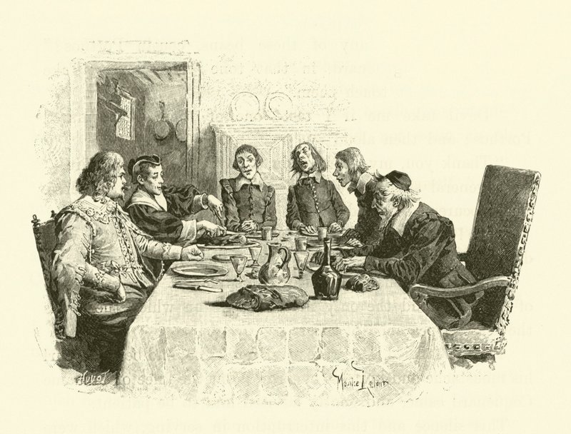 Illustration til De tre musketerer (gravering) af Maurice Leloir