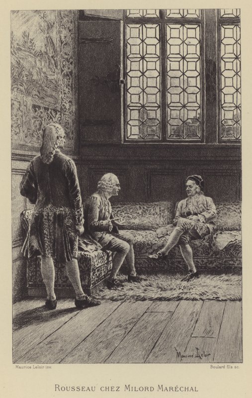 Rousseau besøger Georgel Keith af Maurice Leloir
