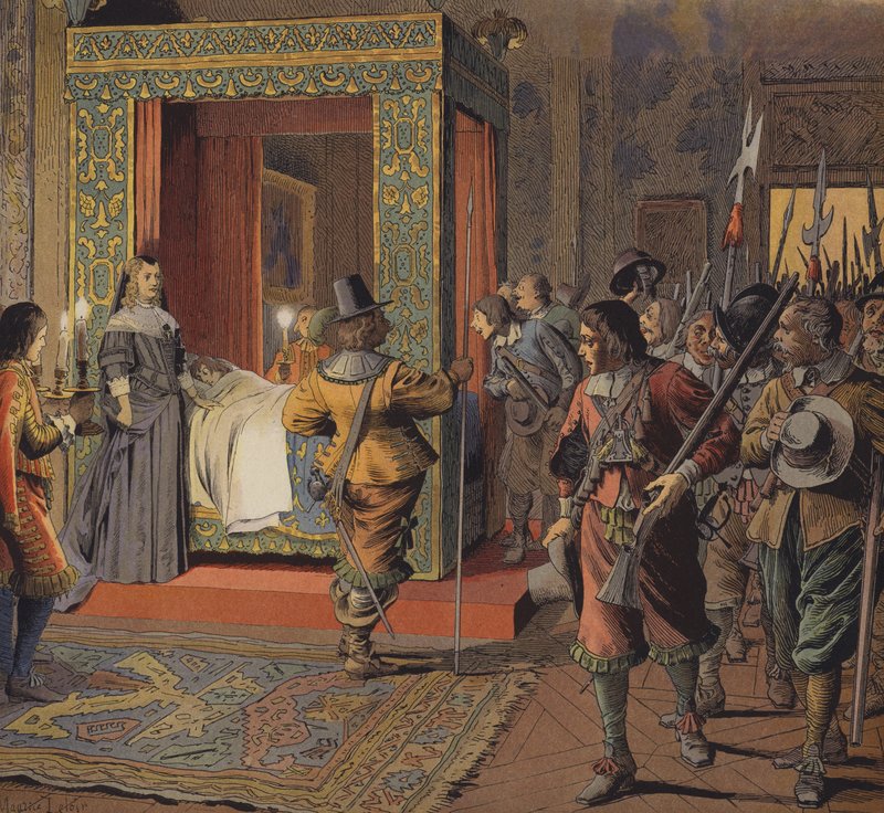 Natten til den 9. februar 1651 fløj militsen forbi den unge Ludvig XIV