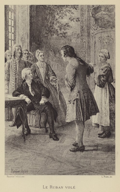 Det stjålne bånd (dybtryk) af Maurice Leloir