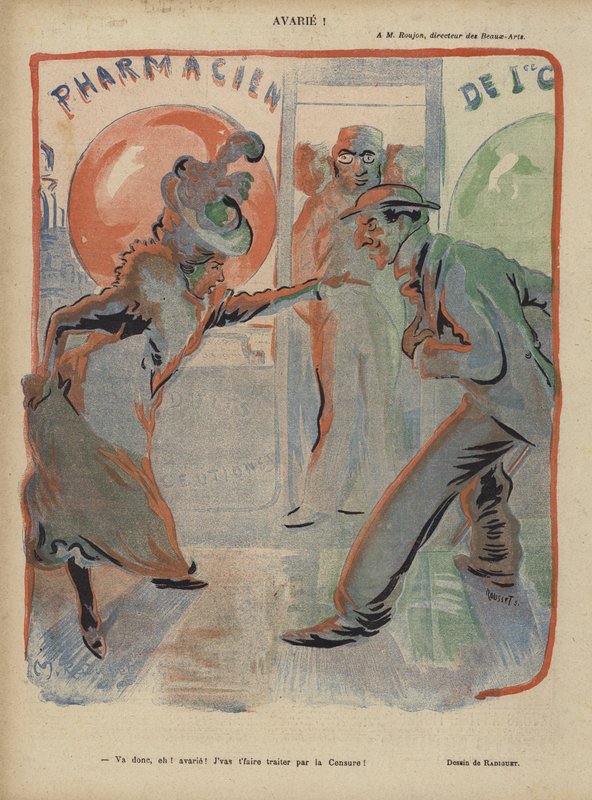 Illustration til Le Rire af Maurice Radiguet