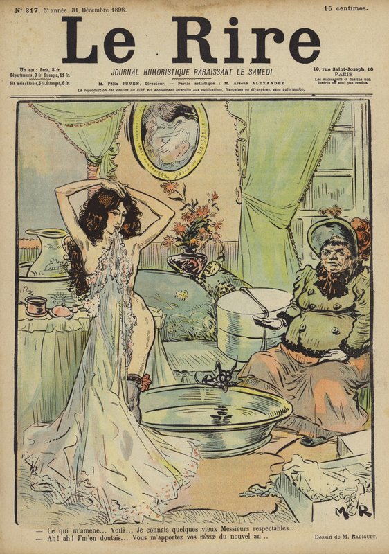 Illustration til Le Rire af Maurice Radiguet