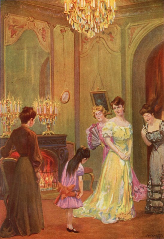 Illustration til Jane Eyre af Charlotte Bronte (farve litho) af Max Wulff