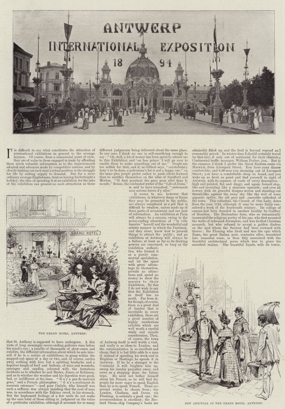 Den internationale udstilling i Antwerpen 1894 af Melton Prior