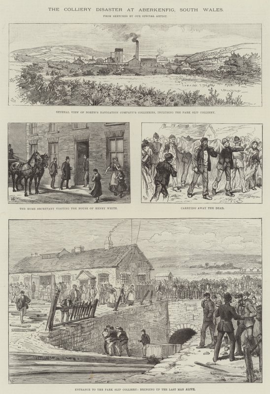 Colliery-katastrofen ved Aberkenfig, Sydwales af Melton Prior