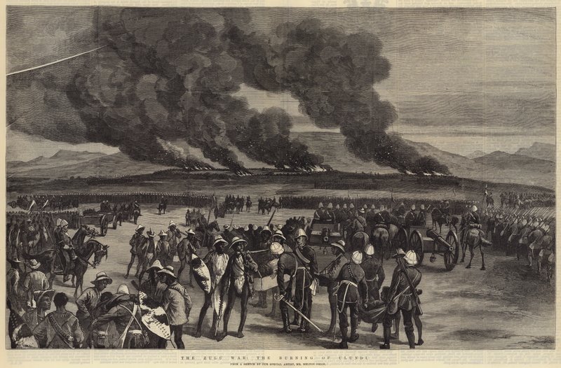 Zulu-krigen, afbrændingen af Ulundi af Melton Prior