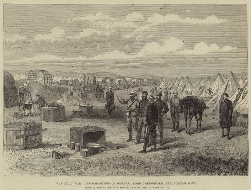 Zulukrigen, General Lord Chelmsfords hovedkvarter, Erzungayan Camp af Melton Prior