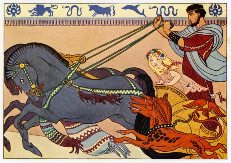 Pluto, Proserpine og Cerberus af Merlyn Mann