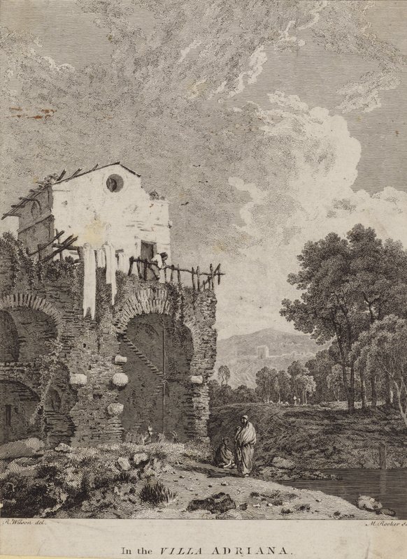 I Villa Adriana, Italien af Michael 1743 1801 after Rooker