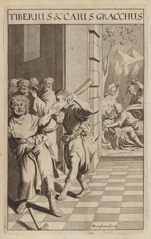 Tiberius og Caius Gracchus, romerske politikere af Michael Burghers