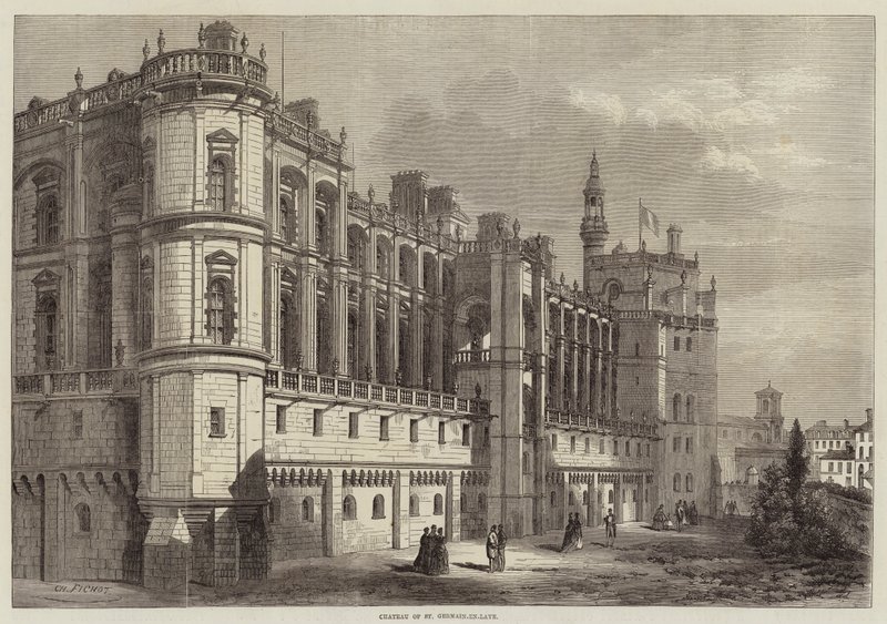 Chateau de St Germain-en-Laye af Michel Charles Fichot