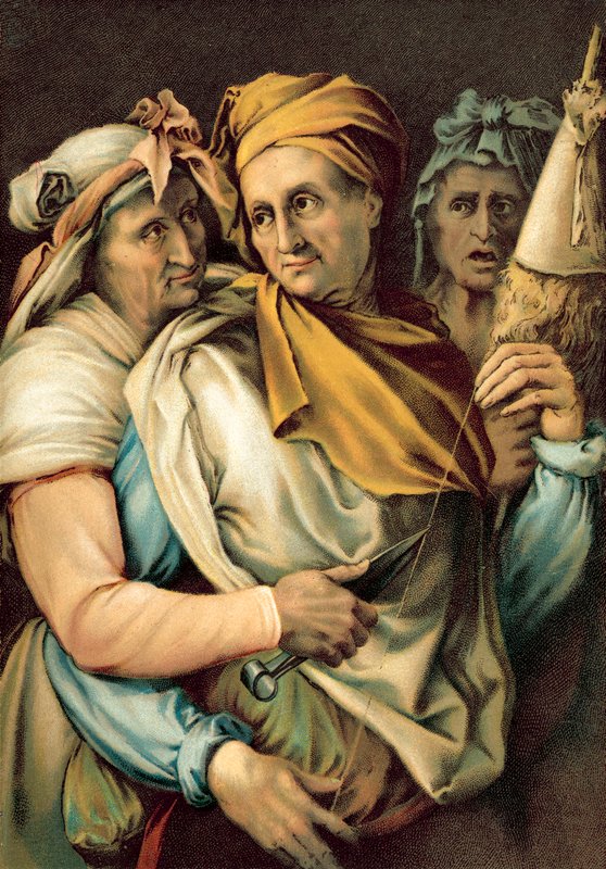Le Parche (chromolitho) af Michelangelo Buonarroti