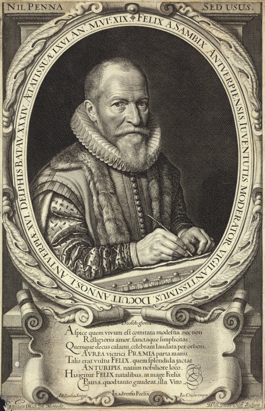 Portræt af Felix af Sambix af Michiel Jansz van Mierevelt