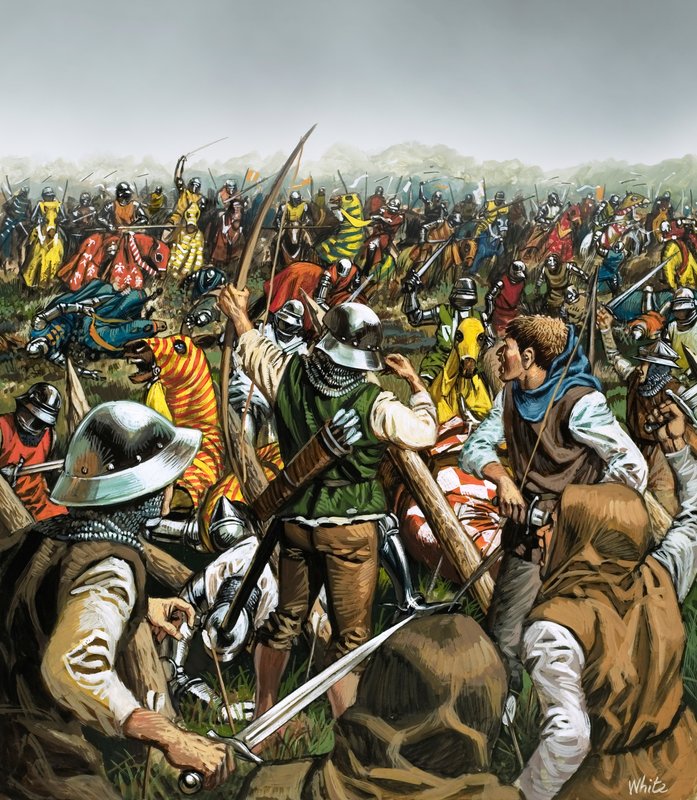 Slaget ved Agincourt af Mike (20th century) White