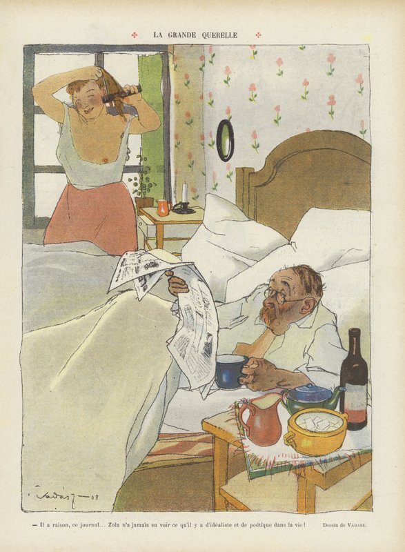 Illustration til Le Rire af Miklós Vadász