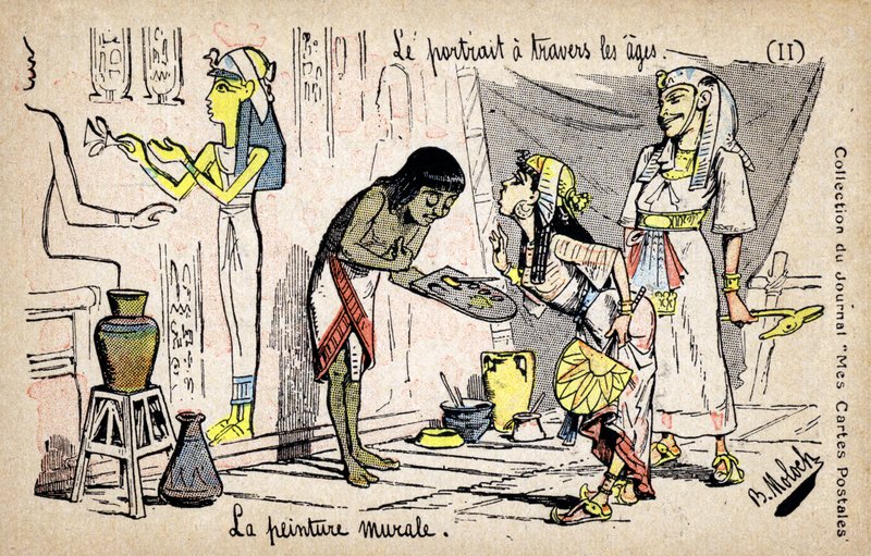 egyptisk kunst af Moloch