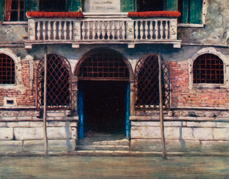En døråbning, Venedig af Mortimer Ludington Menpes