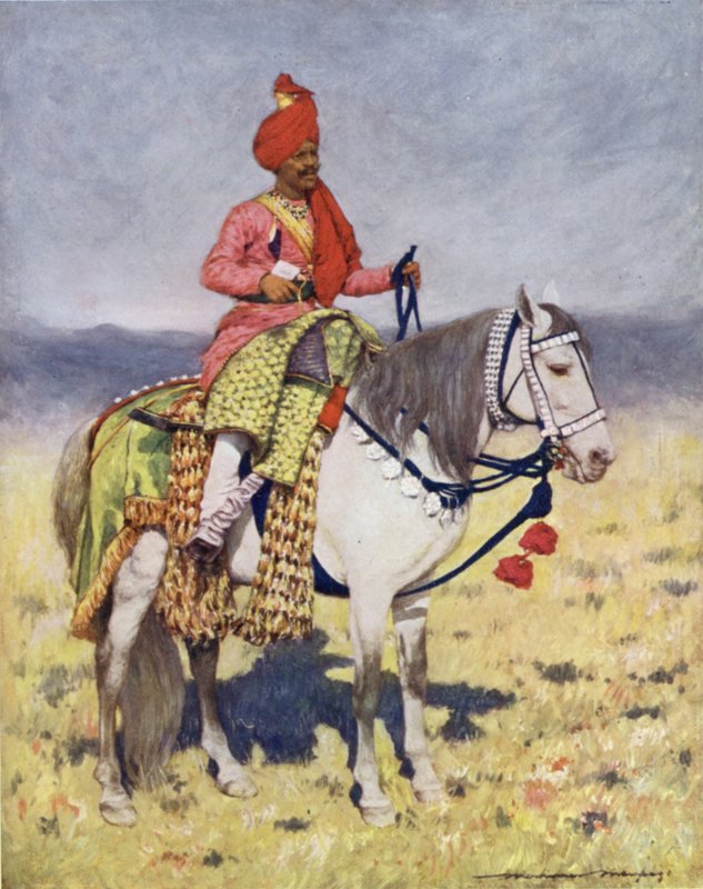En berømt dansende hest, Bombay Chiefs Camp af Mortimer Ludington Menpes