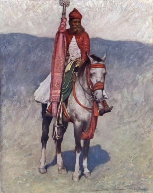 En Jaipur-rytter af Mortimer Ludington Menpes