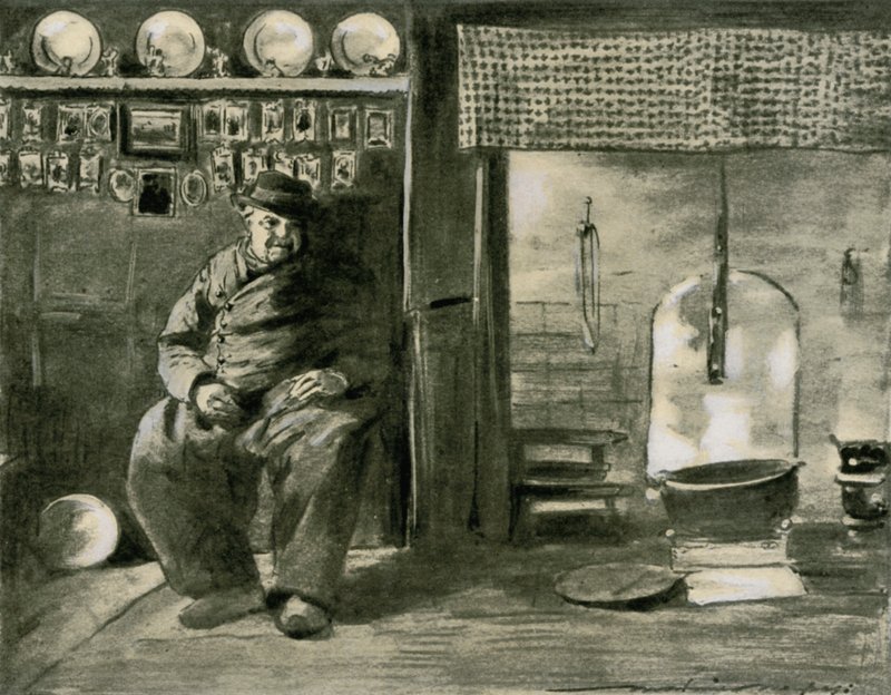 Et provinsinteriør af Mortimer Ludington Menpes