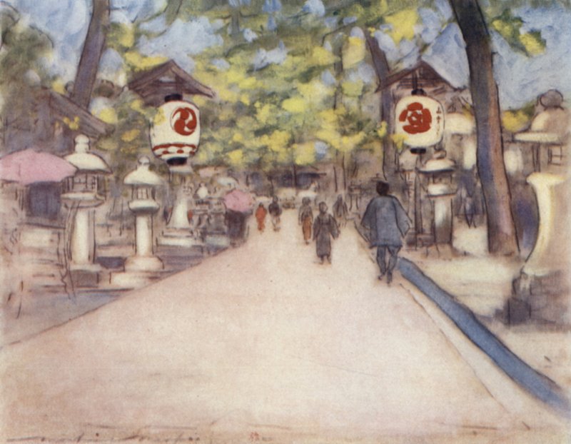 En Avenue af lanterner af Mortimer Ludington Menpes