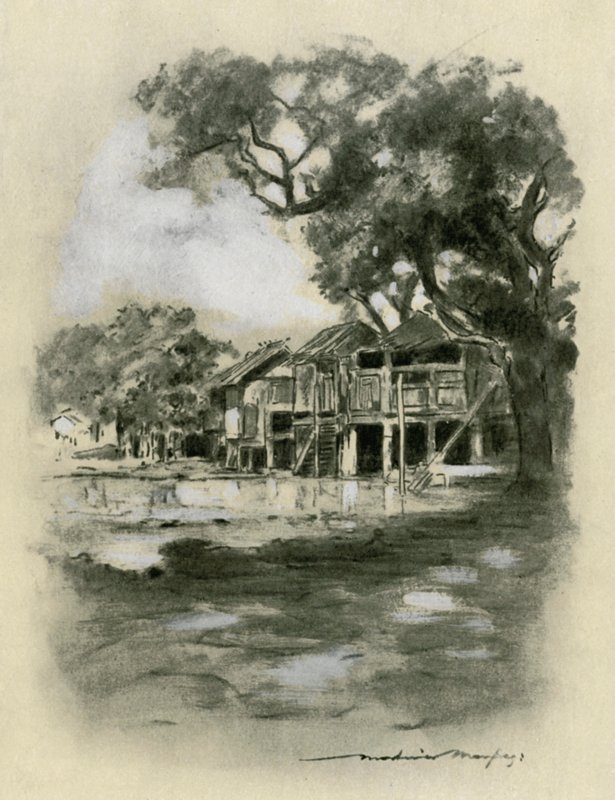 En Up Country Village af Mortimer Ludington Menpes