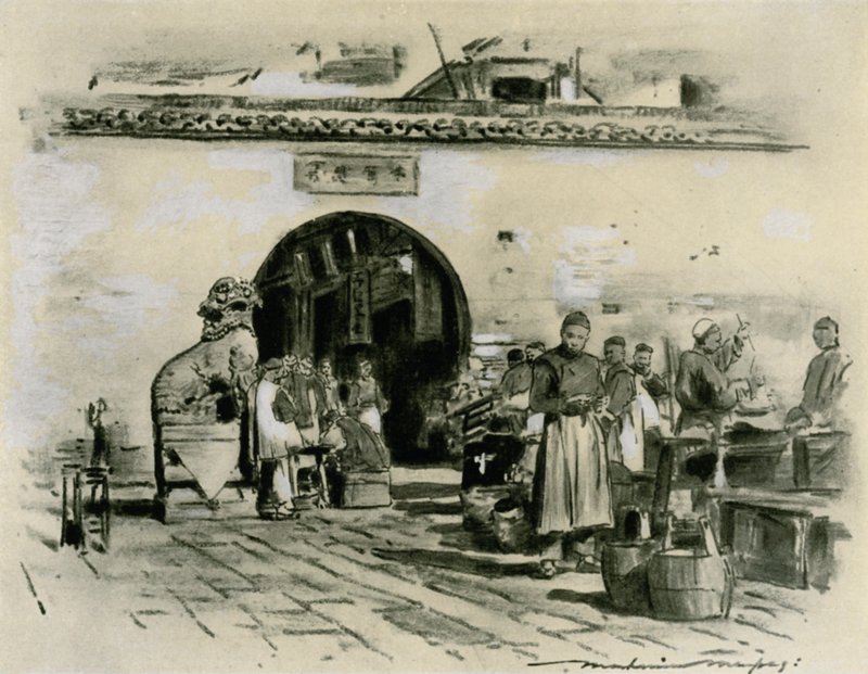 I byen Shanghai af Mortimer Ludington Menpes
