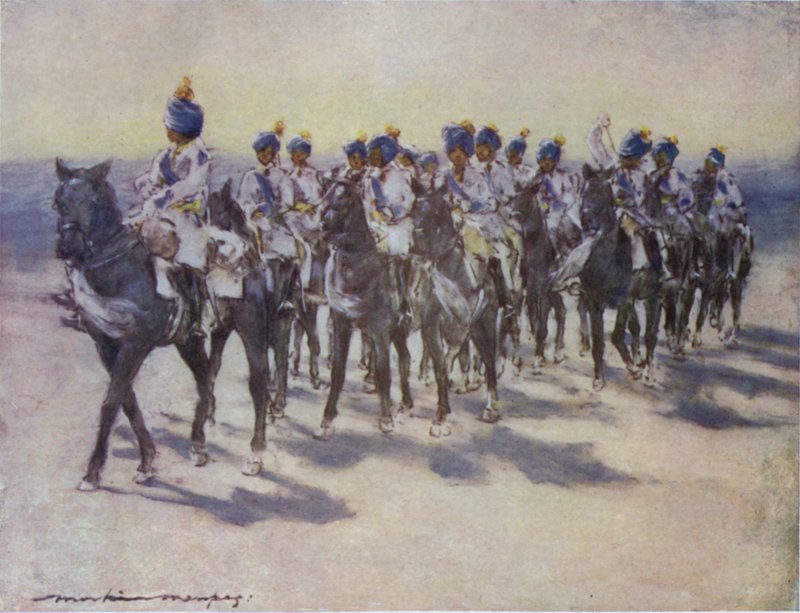 Det kejserlige kadetkorps ved Durbar af Mortimer Ludington Menpes