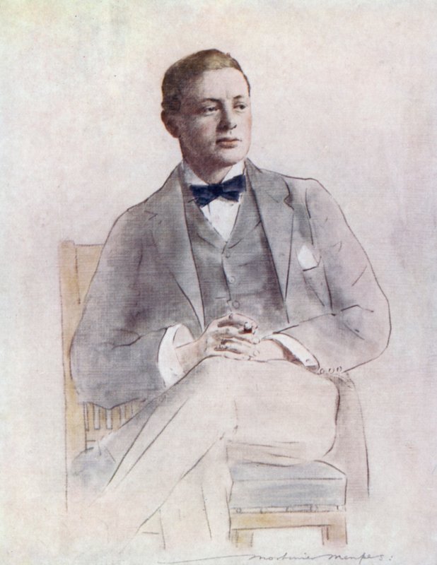 Winston Churchill af Mortimer Ludington Menpes