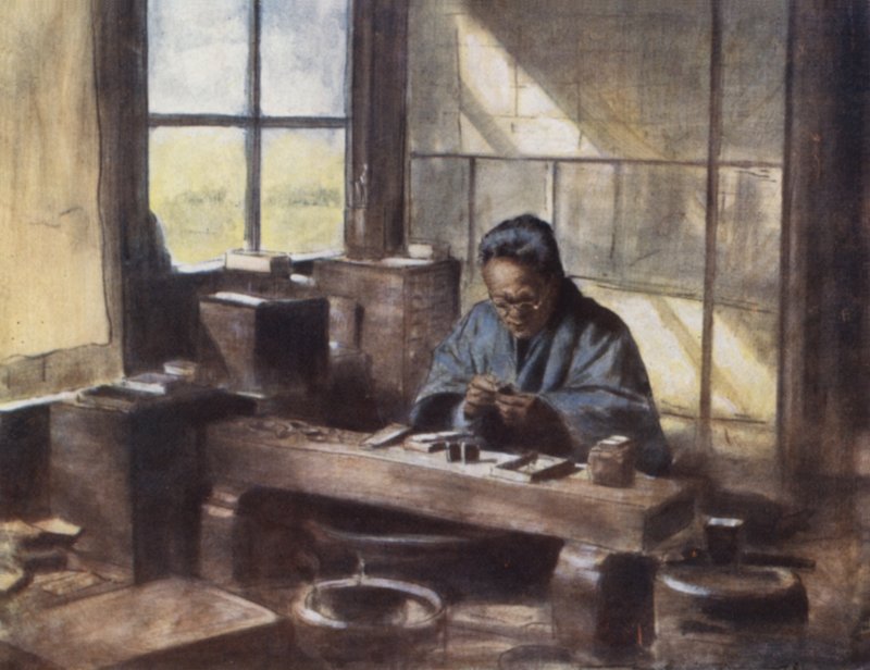 En Cloisonne-arbejder af Mortimer Ludington Menpes