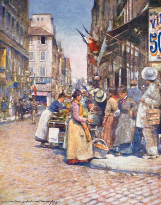 Et hjørne ved Rue de Seine af Mortimer Ludington Menpes