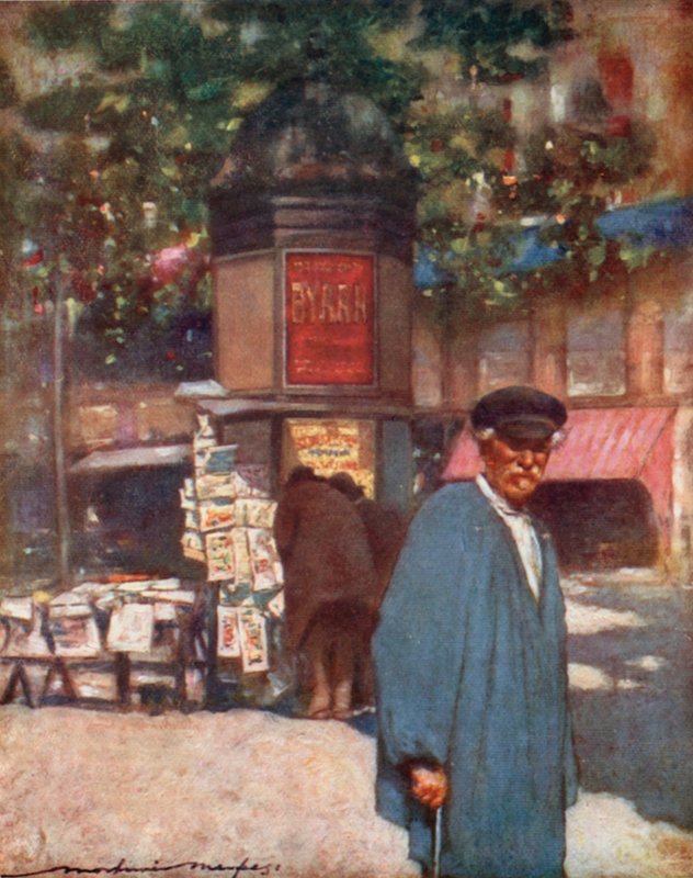 En kiosk på Boulevarden af Mortimer Ludington Menpes