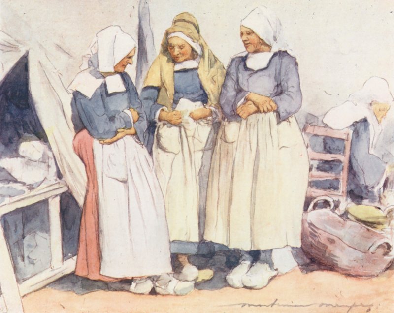 Sladderblade (farvelitografi) af Mortimer Ludington Menpes
