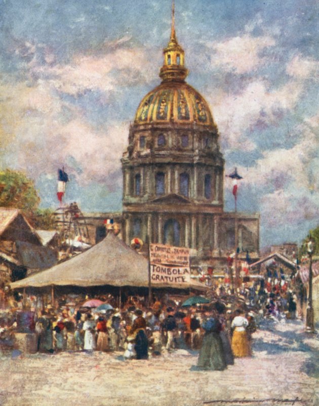 Hotel Des Invalides en Fete af Mortimer Ludington Menpes