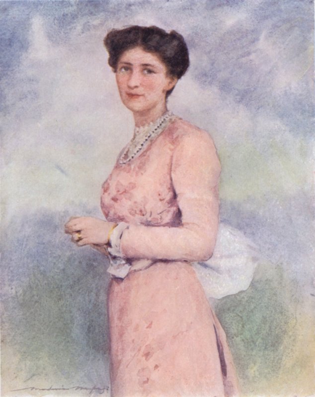 Lady Curzon (farve litho) af Mortimer Ludington Menpes
