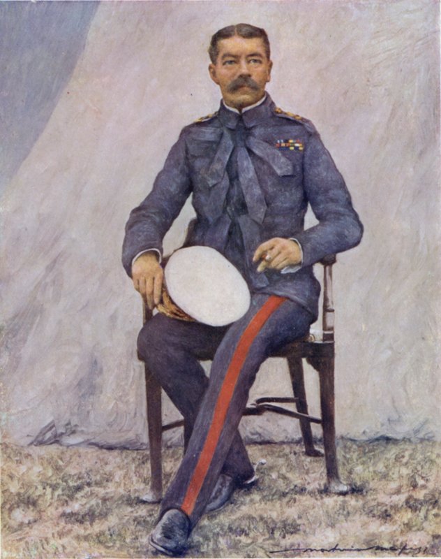 Lord Kitchener (farve litho) af Mortimer Ludington Menpes