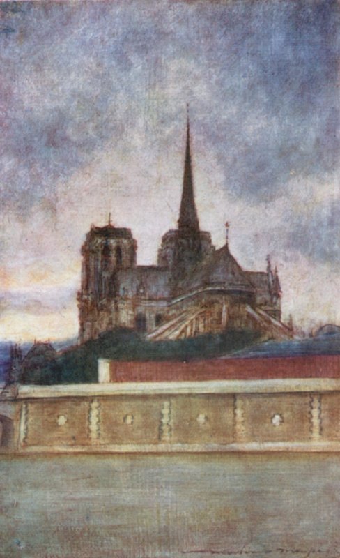 Notre Dame fra floden af Mortimer Ludington Menpes