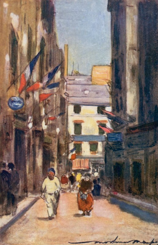Seine Street af Mortimer Ludington Menpes