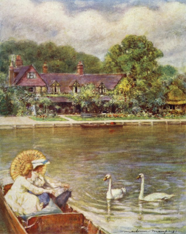 Streatley Inn af Mortimer Ludington Menpes