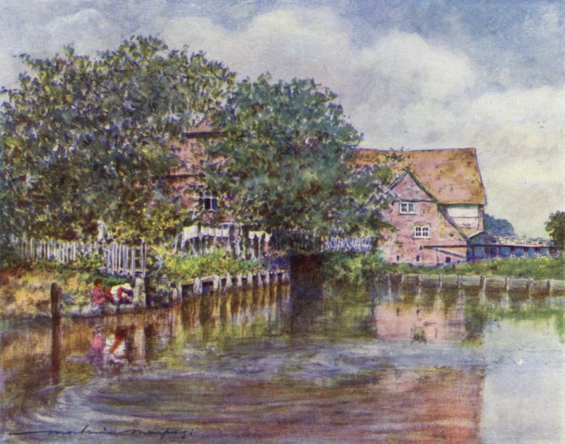 Streatley Mill af Mortimer Ludington Menpes