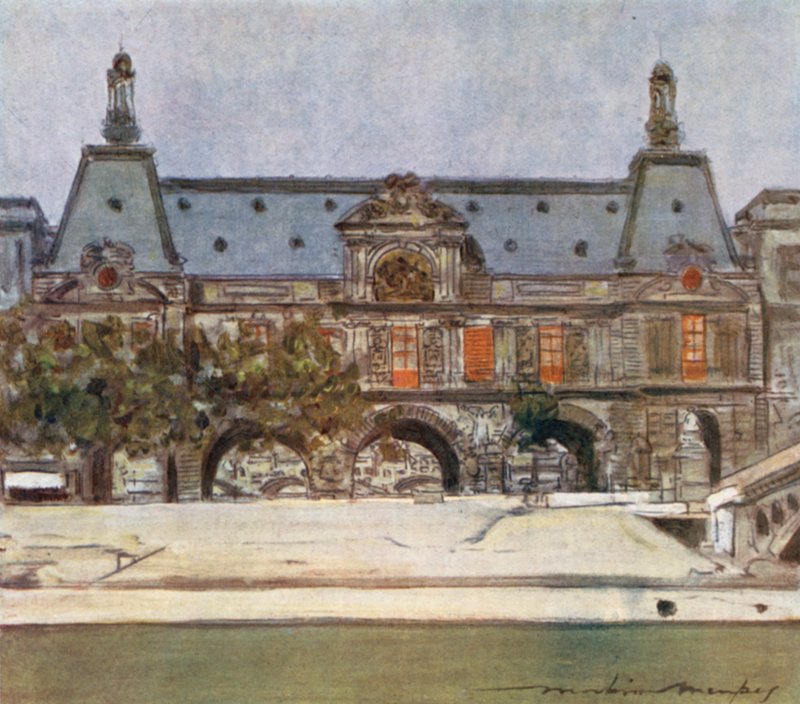 Louvre af Mortimer Ludington Menpes