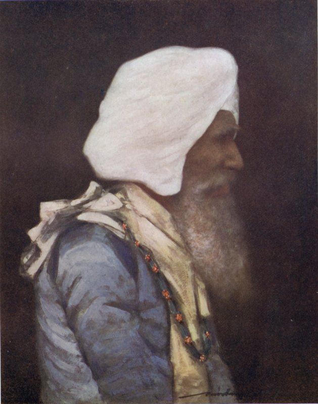 T Maharaja af Nava (Sort Litho) af Mortimer Ludington Menpes