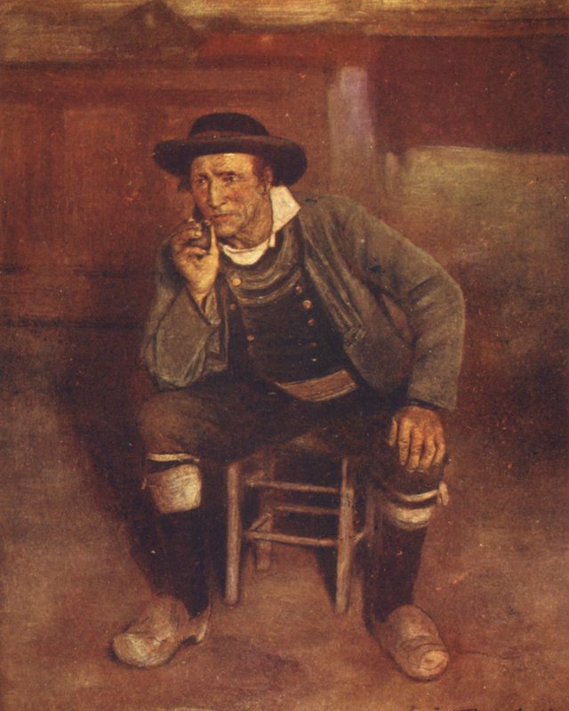 Husets herre (farvelitografi) af Mortimer Ludington Menpes