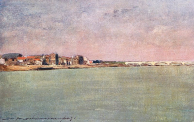 Seinen ved solnedgang af Mortimer Ludington Menpes