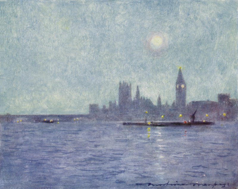 Westminster by Night af Mortimer Ludington Menpes