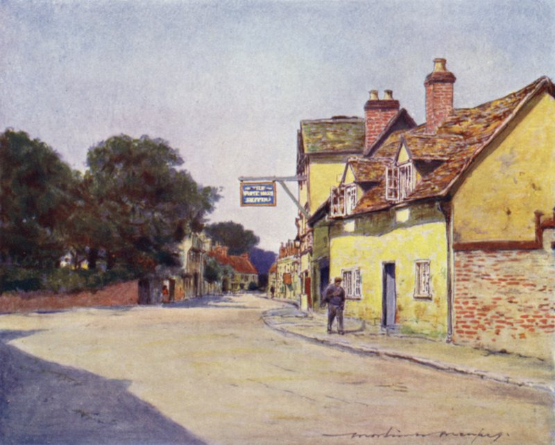 White Hart Hotel, Dorchester af Mortimer Ludington Menpes