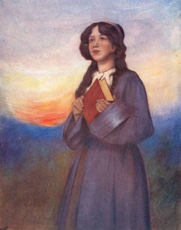 Verdens børn: Amerikansk, solnedgang (farvelitografi) af Mortimer Ludington Menpes